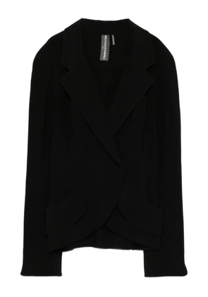 Norma Kamali lapels draped jacket - Black