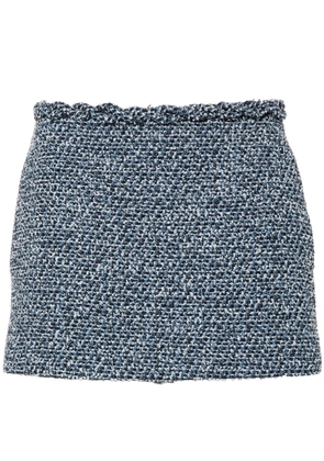 Valentino Garavani tweed denim skirt - Blue