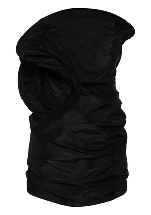 Magda Butrym 3D-rose taffeta mini dress - Black