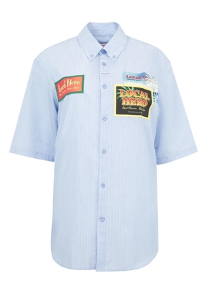 Martine Rose pinstriped shirt - Blue