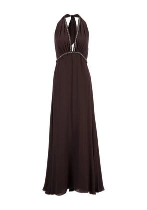 Johanna Ortiz New Destiny halter-neck maxi dress - Brown