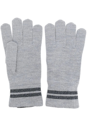 Canada Goose striped knit gloves - Grey