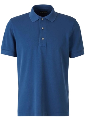 TOM FORD short-sleeve polo shirt - Blue