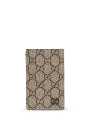 Gucci GG supreme long card holder - Neutrals