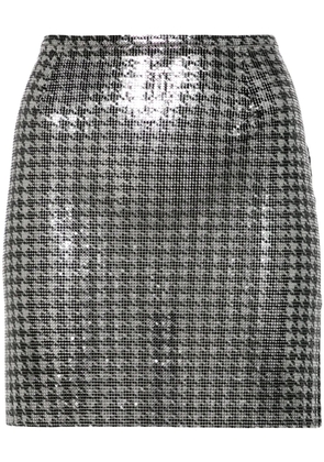 Rabanne houndstooth mini skirt - Silver