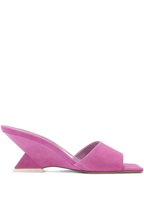 The Attico Cheope 60MM wedge sandals - Purple