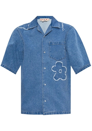 Marni floral motif shirt - Blue
