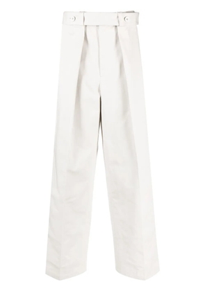 Jil Sander wide-leg cotton trousers - Grey