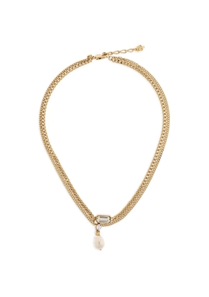 Alexander McQueen drop-pendant necklace - Gold