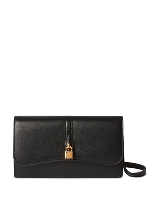 Stella McCartney Ryder padlock flap continental wallet bag - Black