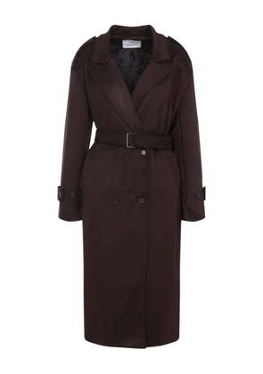 The Frankie Shop belted double-breasted coat - Brown