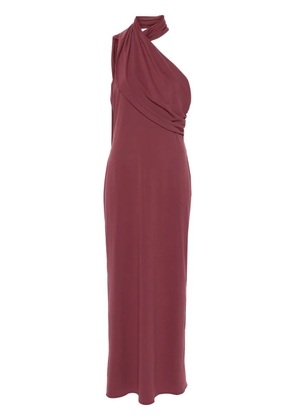 Magda Butrym shawl-collar maxi dress - Pink