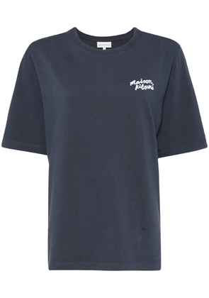 Maison Kitsuné handwriting logo T-shirt - Blue
