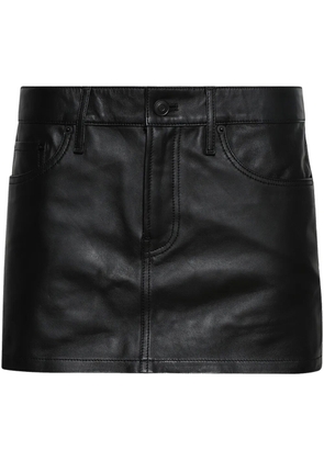 WARDROBE.NYC leather mini skirt - Black