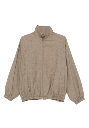 The Frankie Shop zipped patterned jacket - Neutrals