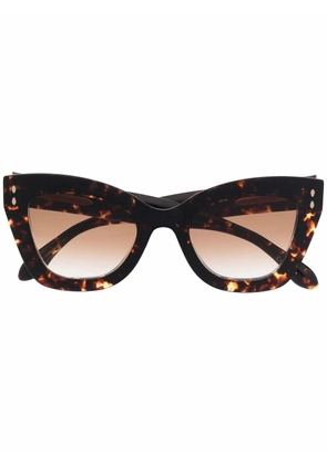 Isabel Marant Eyewear tortoise-shell effect sunglasses - Brown