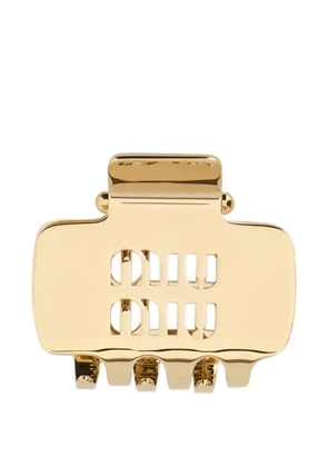 Miu Miu logo-detailed hair clip - Gold
