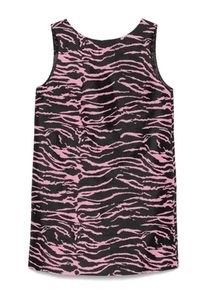 Baum Und Pferdgarten zebra-print mini dress - Black