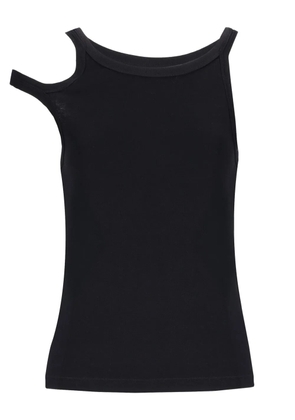 Laneus asymmetric tank top - Black