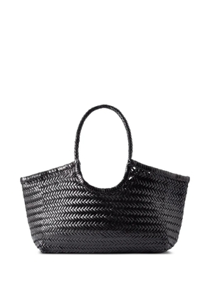 DRAGON DIFFUSION Big Nantucket handwoven tote bag - Black