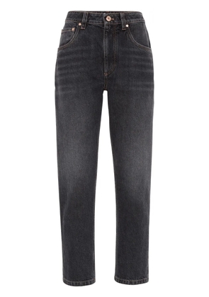 Brunello Cucinelli straight-leg cropped jeans - Grey