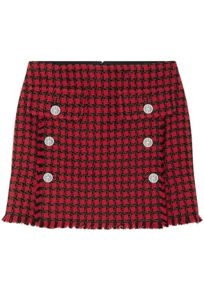 Versace tweed pencil skirt - Red