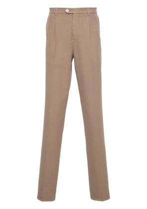 Brunello Cucinelli pressed-crease trousers - Brown