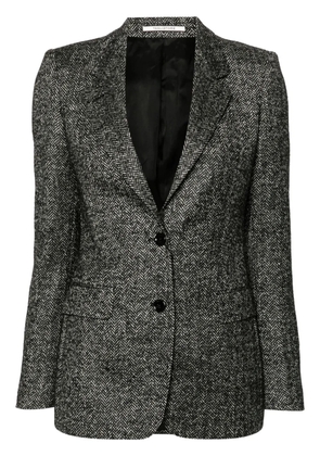 Tagliatore herringbone-pattern blazer - Black