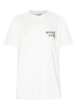 ANINE BING rear-lettering T-shirt - White