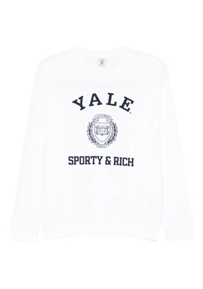 Sporty & Rich logo-print sweatshirt - White