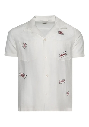 BODE embroidered-details short-sleeve shirt - White