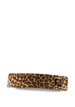Fendi Pre-Owned 2000s animal-print hair clip - Gold