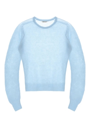 Auralee alpaca wool blend knitted top - Blue