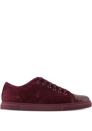 Lanvin suede leather sneakers - Red
