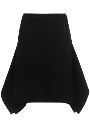 JW Anderson asymmetric-hem midi skirt - Black