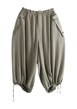 Y's drawstring-hem trousers - Grey