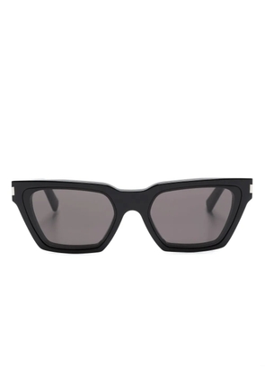Saint Laurent Eyewear logo-engraved cat-eye sunglasses - Black