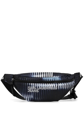 Karl Lagerfeld Jeans graphic-print belt bag - Black