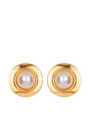 Jennifer Behr Alva pearl-plated earrings - Silver