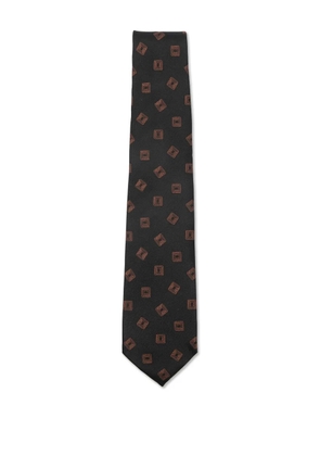Barba geometric-pattern tie - Black