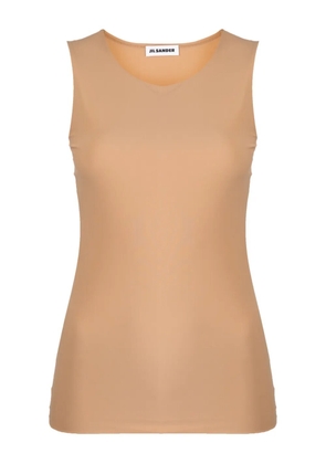Jil Sander round-neck tank top - Brown