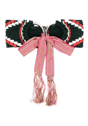 Gianfranco Ferré Pre-Owned 2000s tie-fastening knitted belt - Green