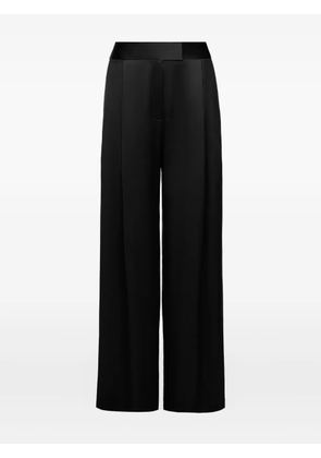 The Sei pleated satin trousers - Black
