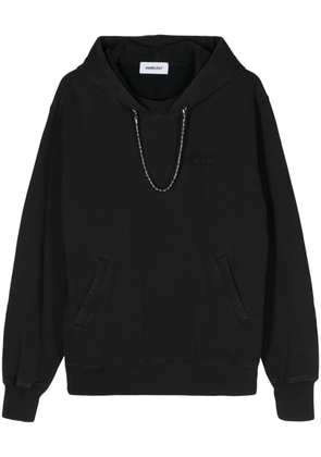 AMBUSH ballchain-detail cotton hoodie - Black