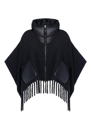 Herno fringed-hem jacket - Black