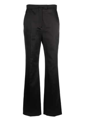 FENDI bootcut satin trousers - Brown