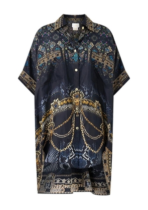 Camilla pocket-detailed shirt - Blue