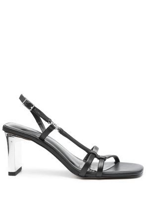Maje 80mm leather sandals - Black