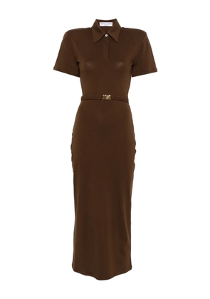 Rowen Rose short sleeve midi dress - Brown