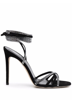 Paris Texas Holly Nicole crystal-embellished sandals - Black